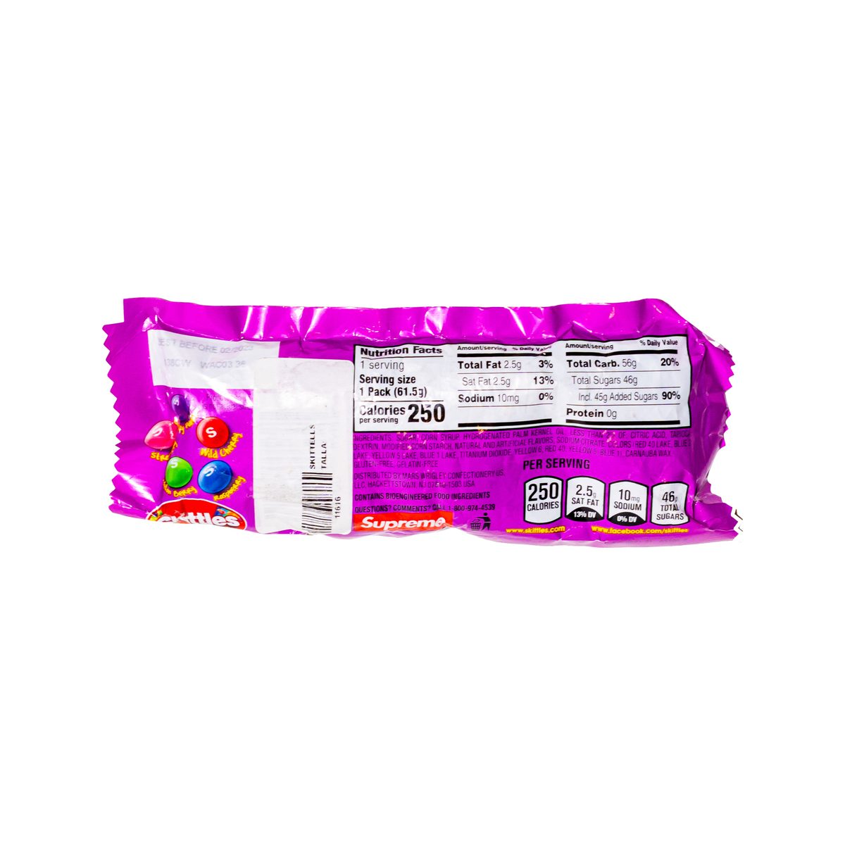 Supreme Skittles Set Not Fit For Human Consumption Red Purple