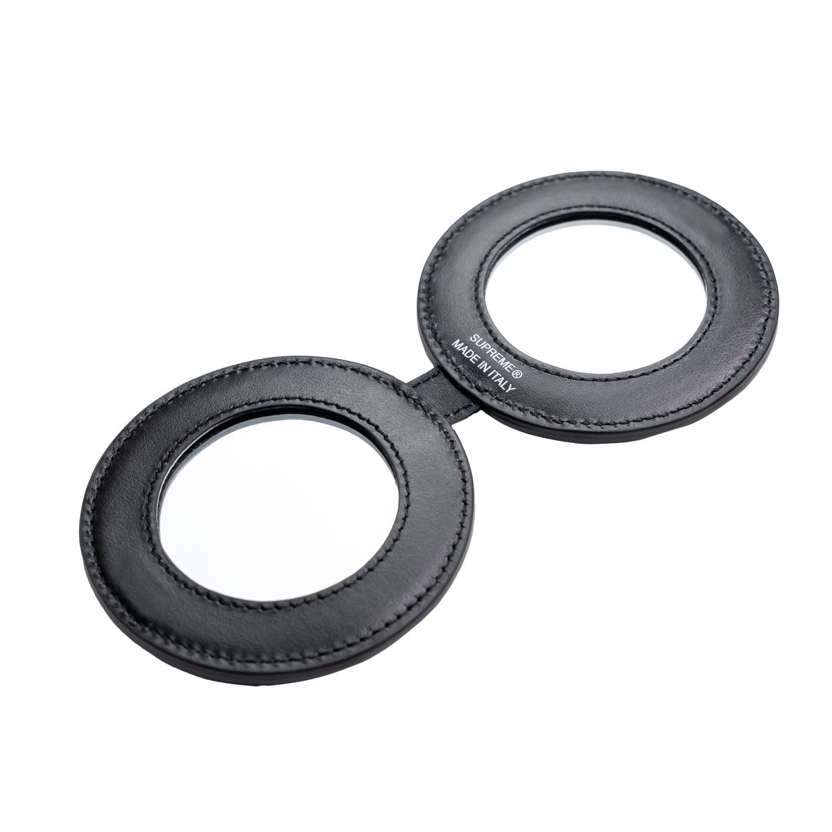 Supreme Leather Pocket Mirror Black