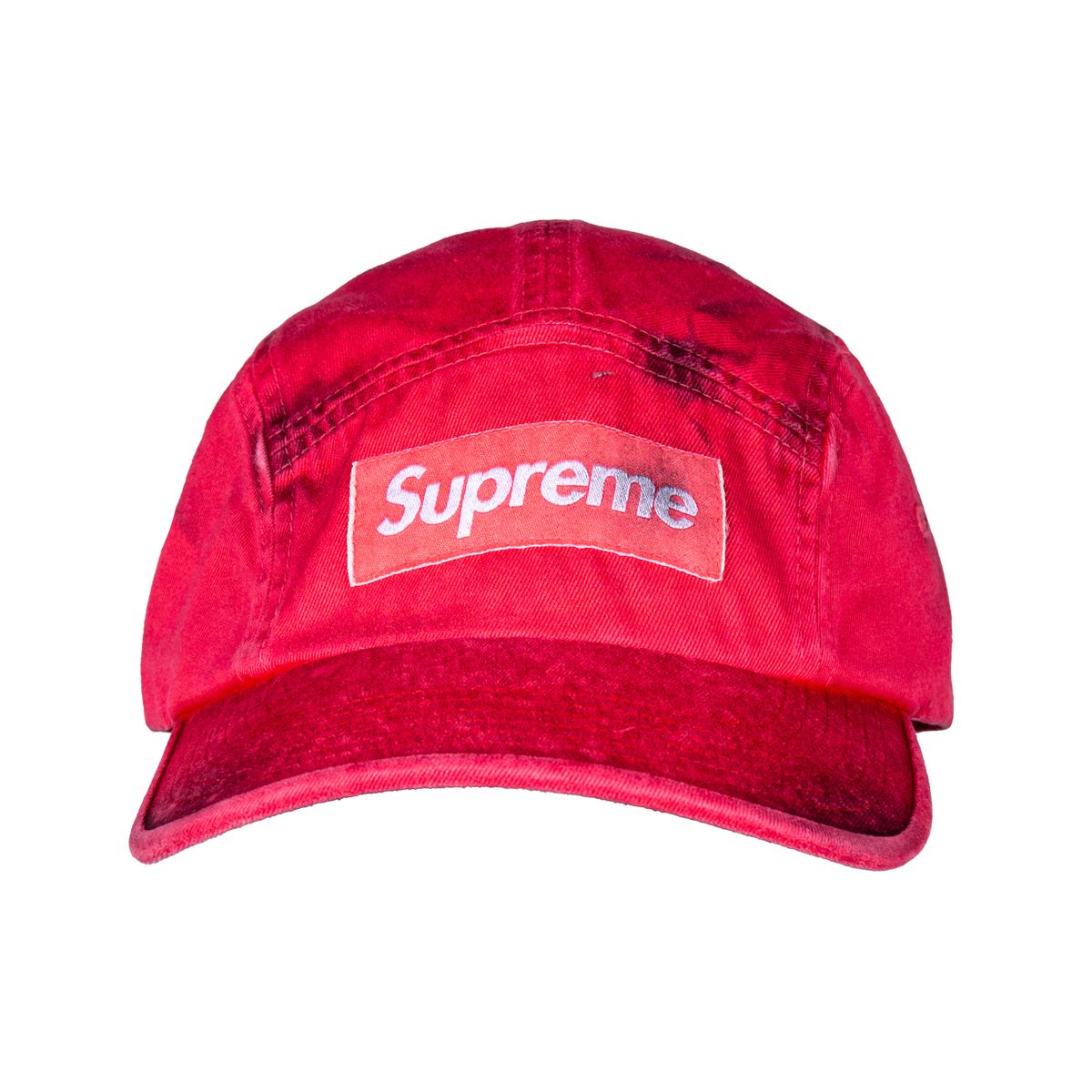 Supreme Overdyed Camp Cap FW26 Red