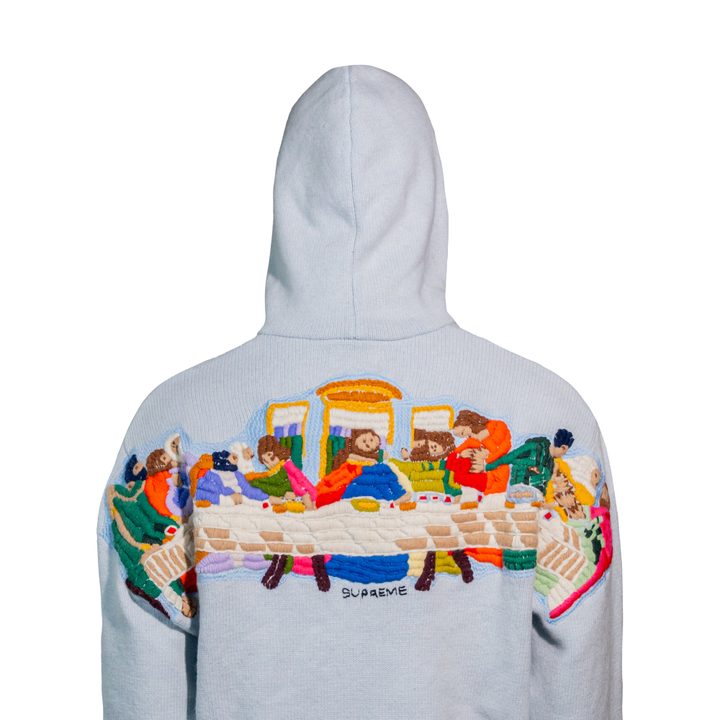 Supreme Last Supper Embroidered Light Blue