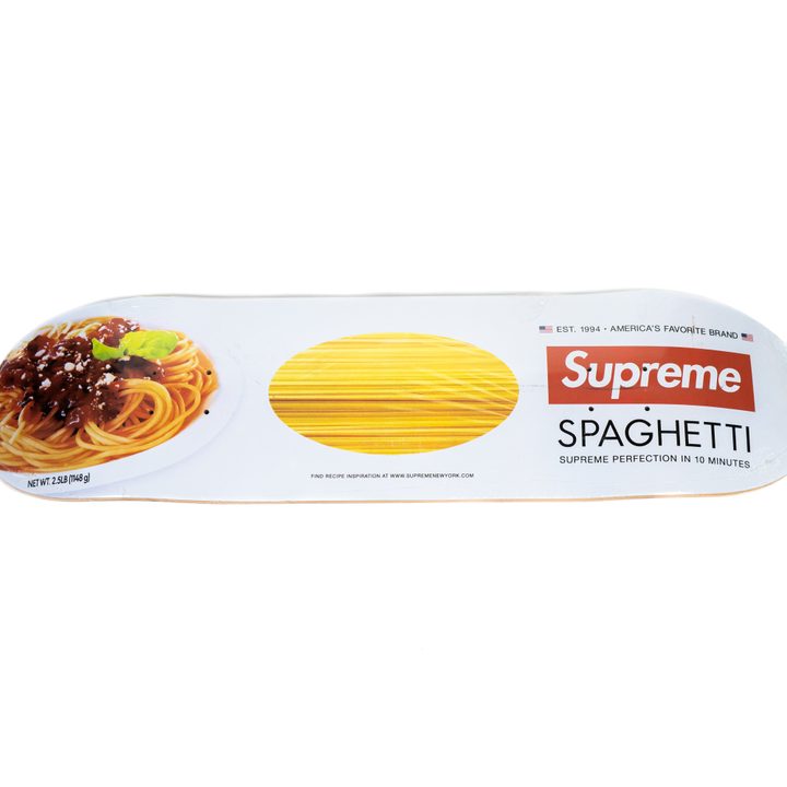 Supreme Spaghetti Skateboard Deck Blanco
