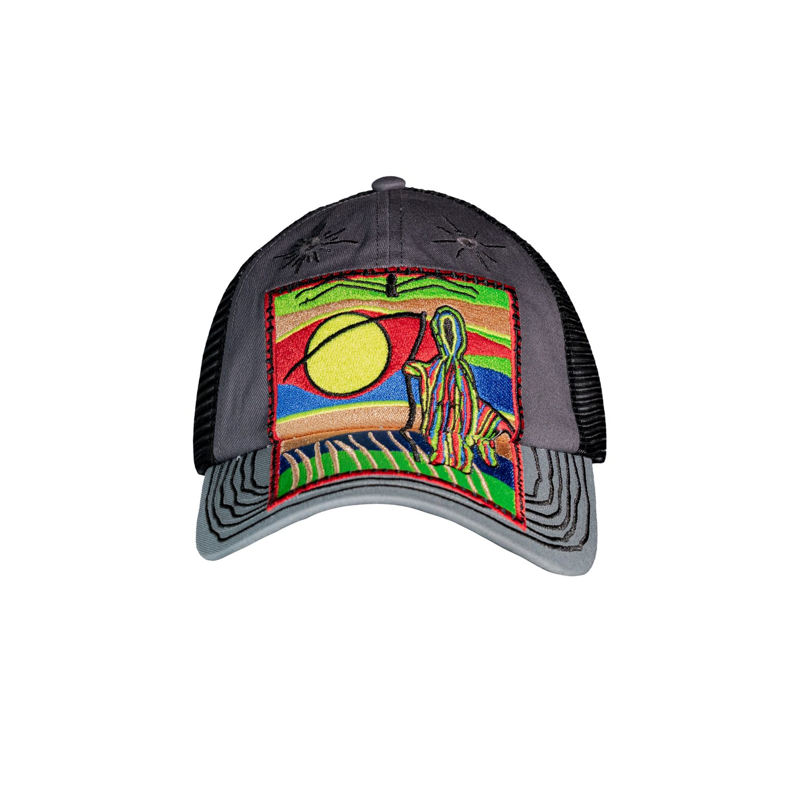 Supreme Reaper Mesh Back 6 Panel Grey