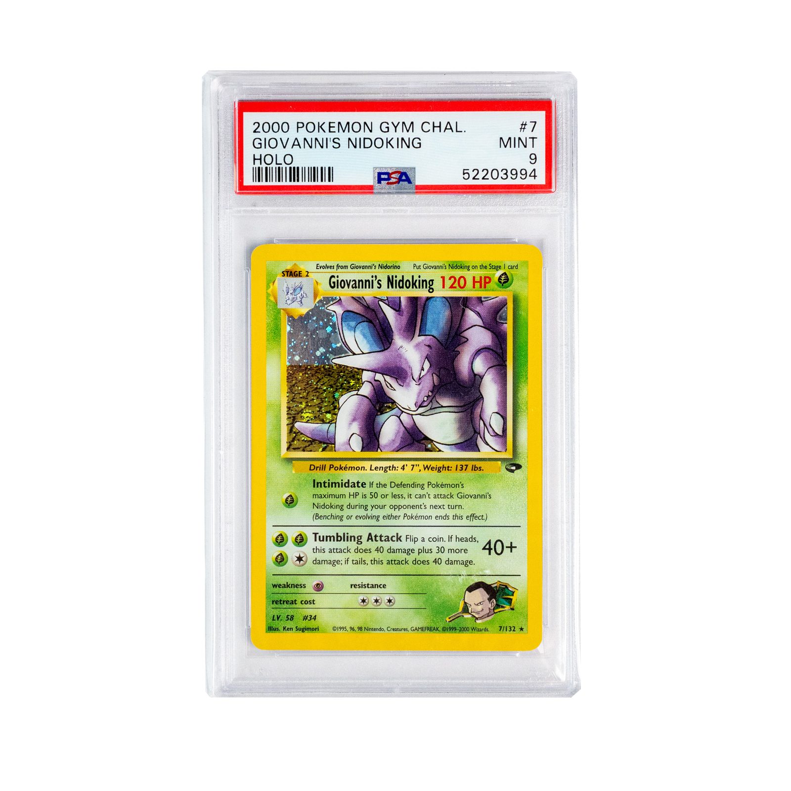 Giovanni’s Nidoking Holo - edición 2000 Gym Challenge