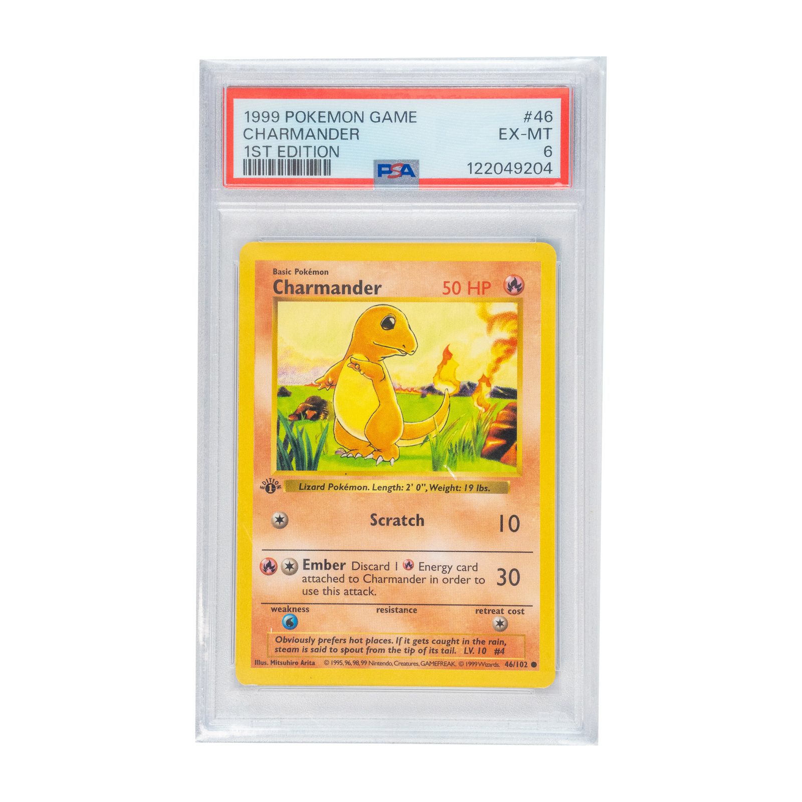 Charmander 1st Edition (1999 Pokémon Game)