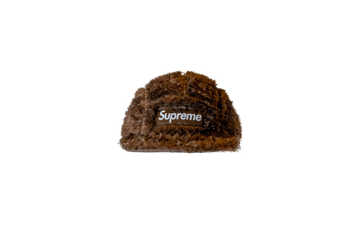 Supreme Fuzzy Camp Cap Brown