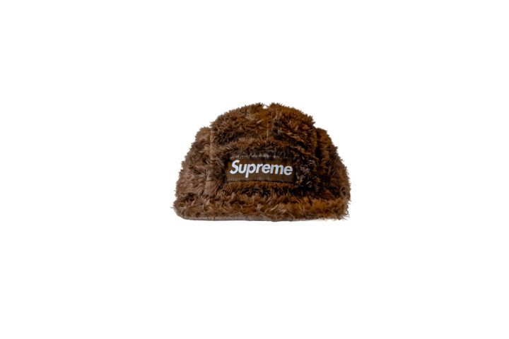 Supreme Fuzzy Camp Cap Brown