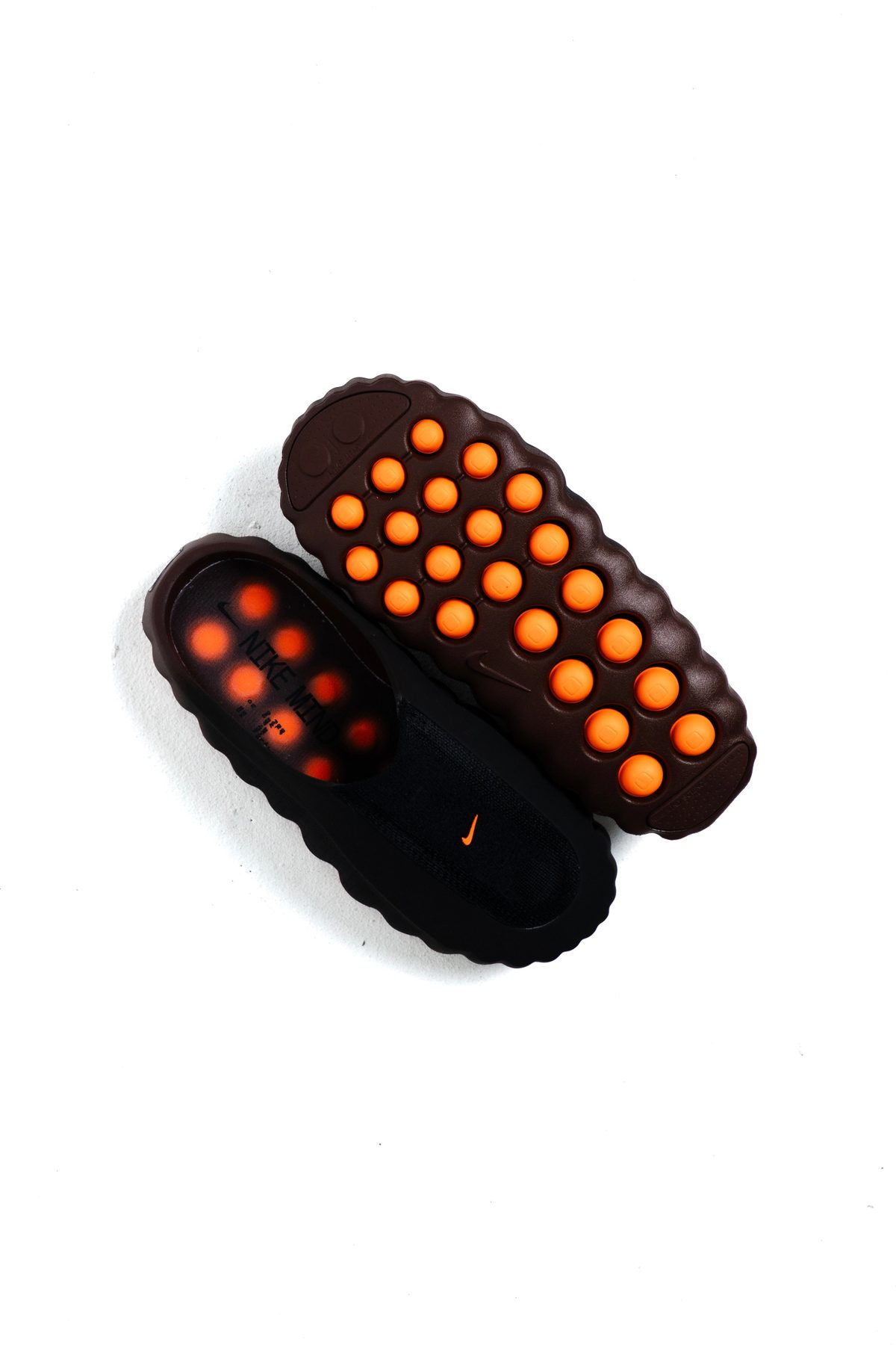 Nike Mind 001 Flyknit Slide Bronze Eclipse Total Orange