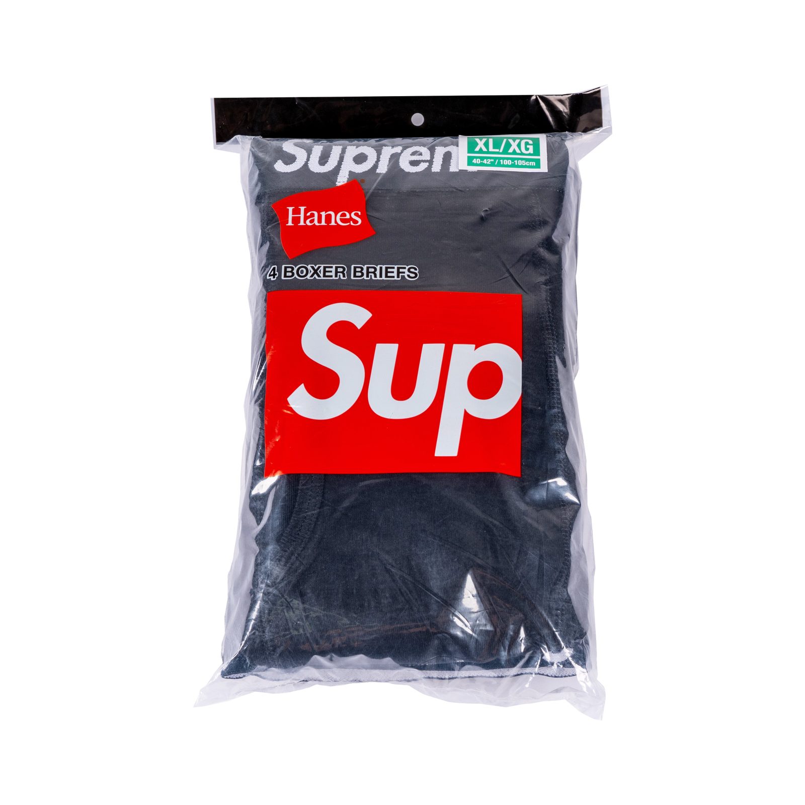 Supreme Hanes Boxer Briefs Black 4-Pack