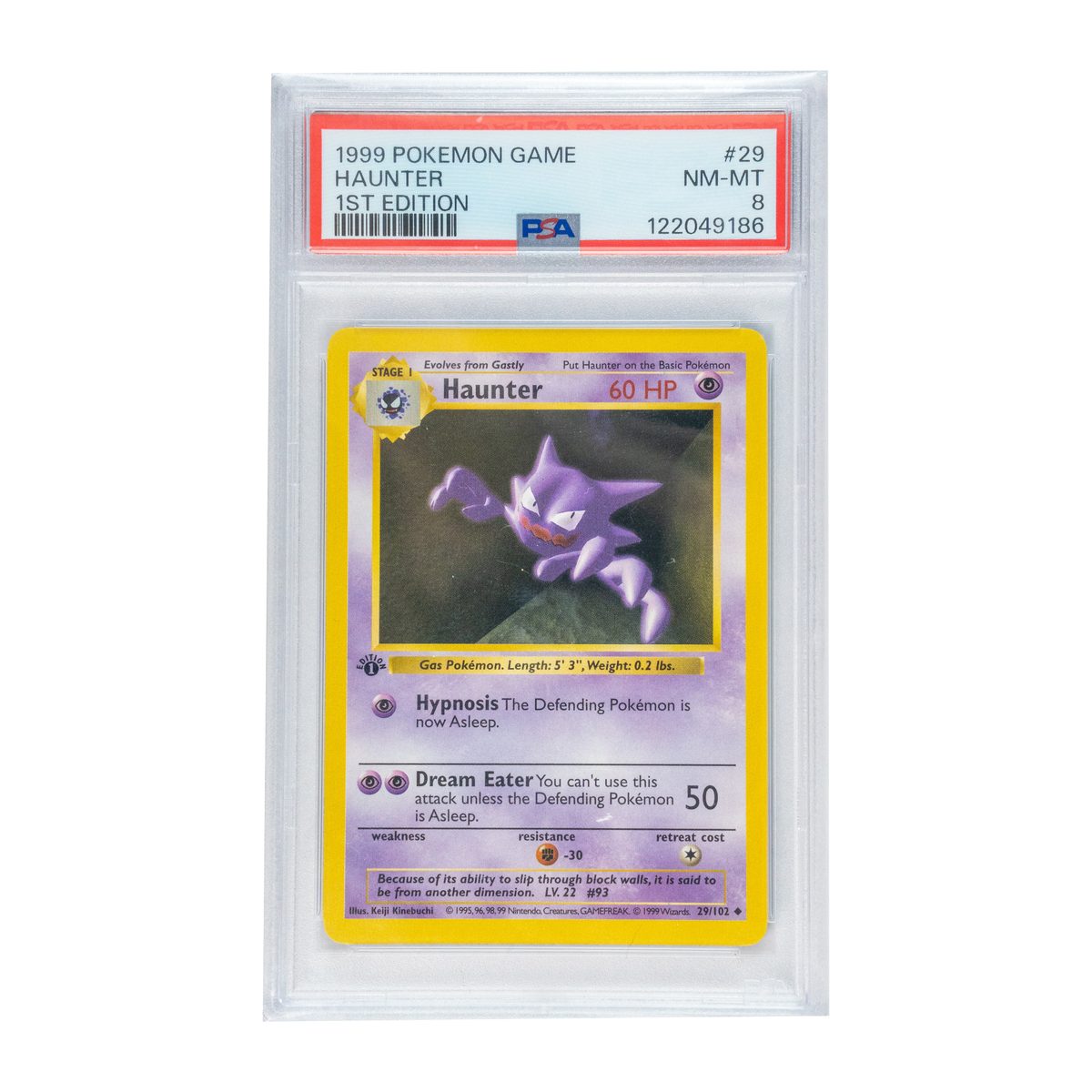 Haunter 1st Edition (1999 Pokémon Game)