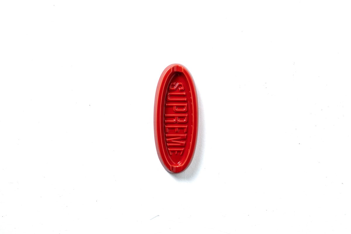 Supreme Oval Tray Red