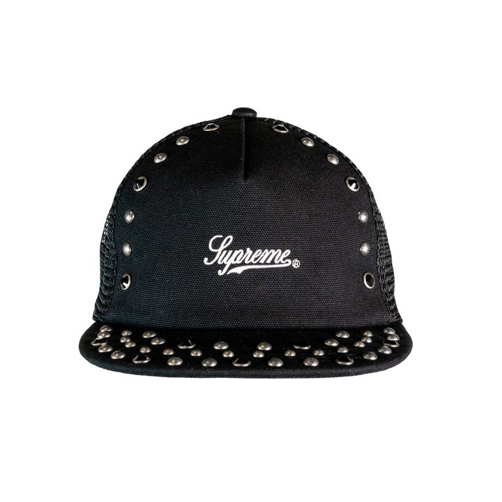 Supreme b.b. Simon Studded Mesh Back 5-Panel Black (FW25)