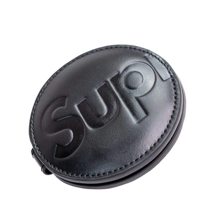 Supreme Leather Pocket Mirror Black