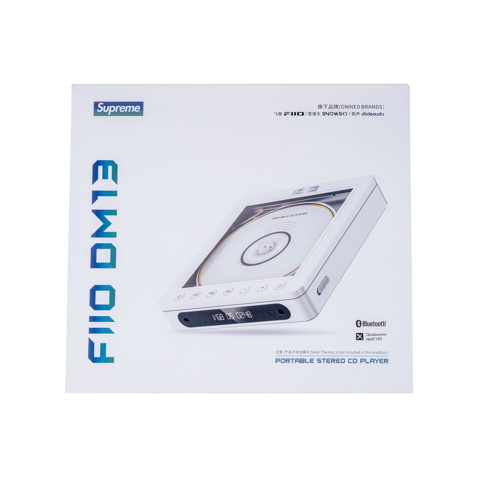 Supreme x FiiO DM13 Portable Stereo CD Player