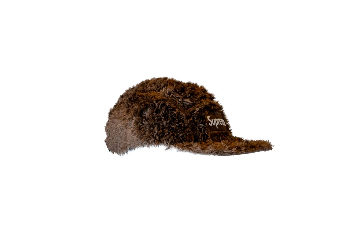 Supreme Fuzzy Camp Cap Brown
