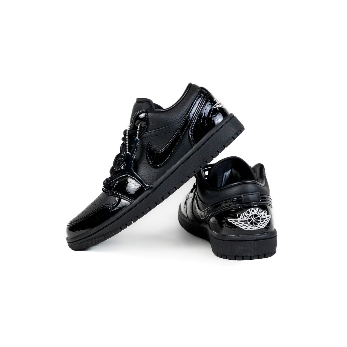 Jordan 1 Low SE Patent Elephant Black