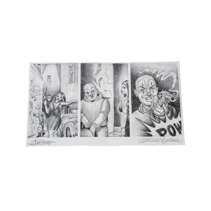 Supreme Pow Mister Cartoon Sticker