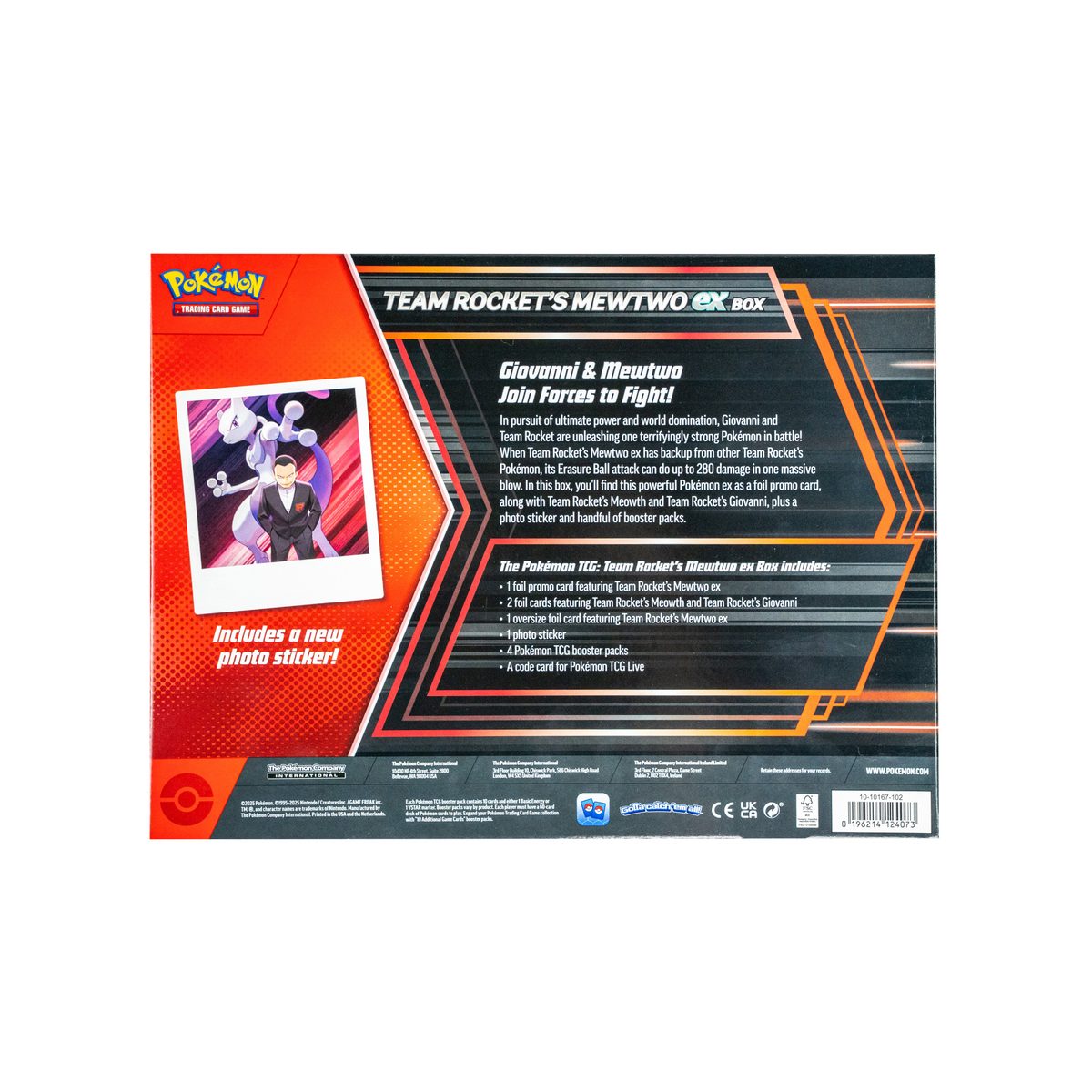 Pokemon TCG: Team Rocket’s Mewtwo EX Box
