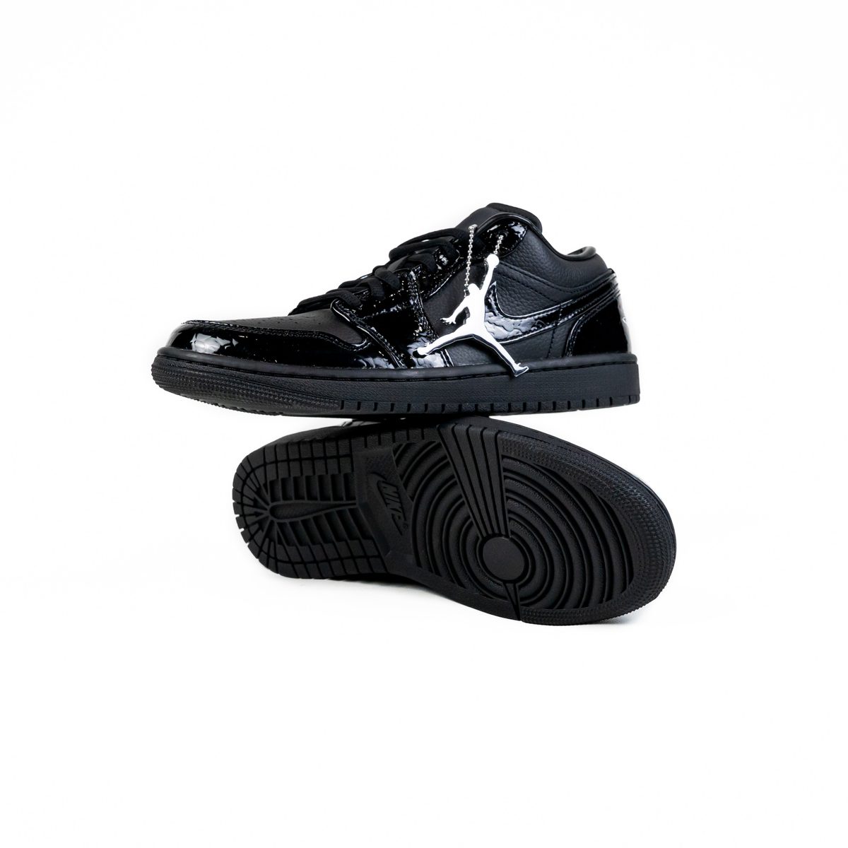Jordan 1 Low SE Patent Elephant Black