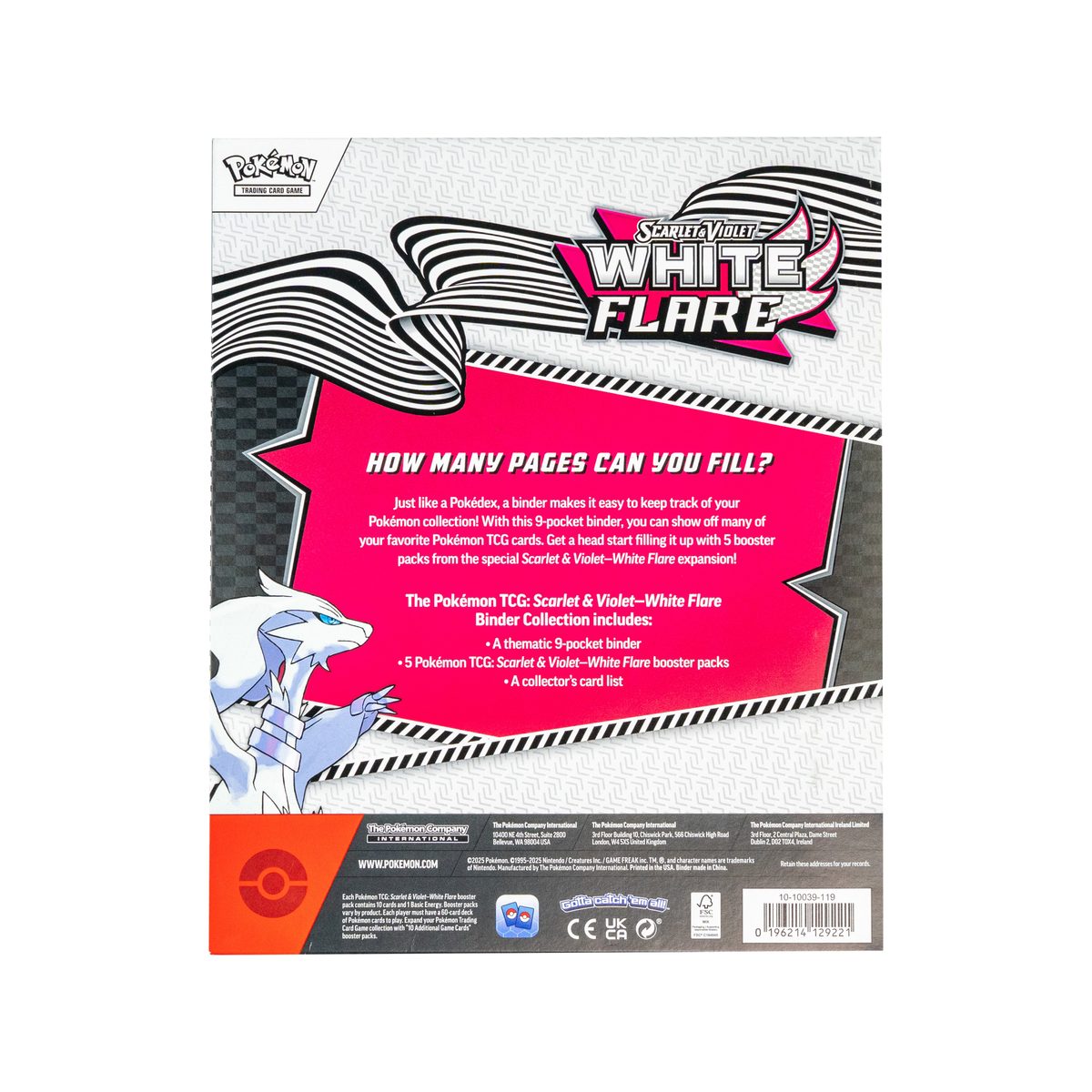 Pokemon TCG: Scarlet & Violet – White Flare Binder Collection