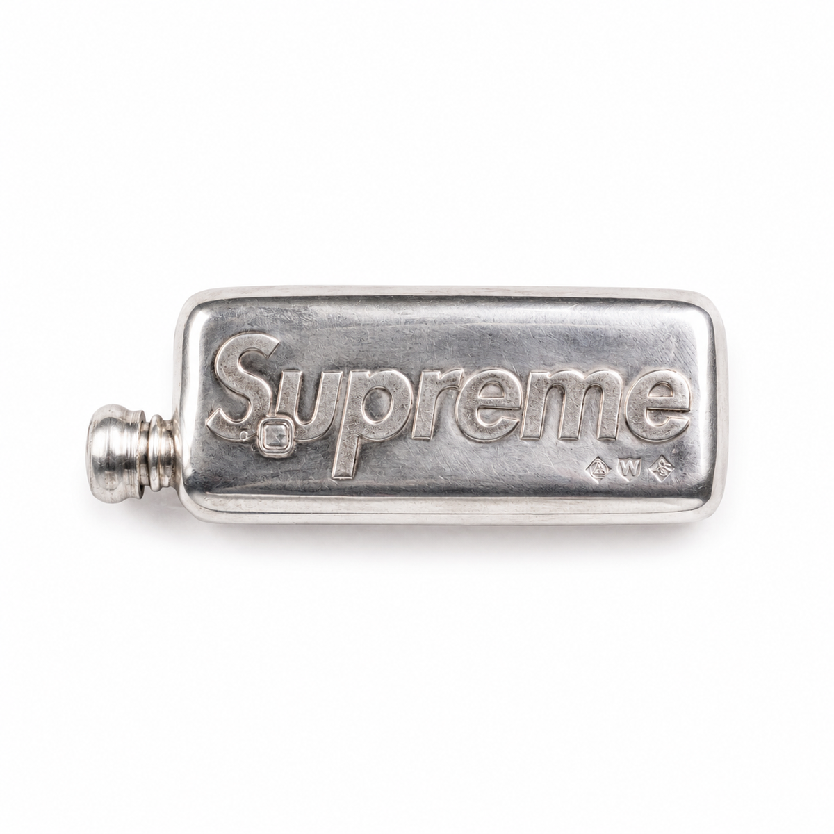 Supreme Burner Phone Pewter Flask Silver