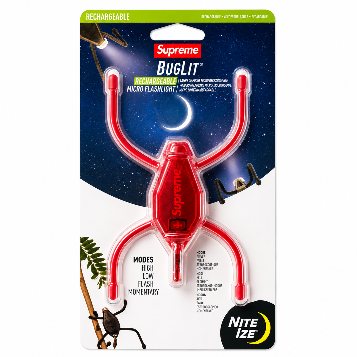 Supreme Nite Ize BugLit Red