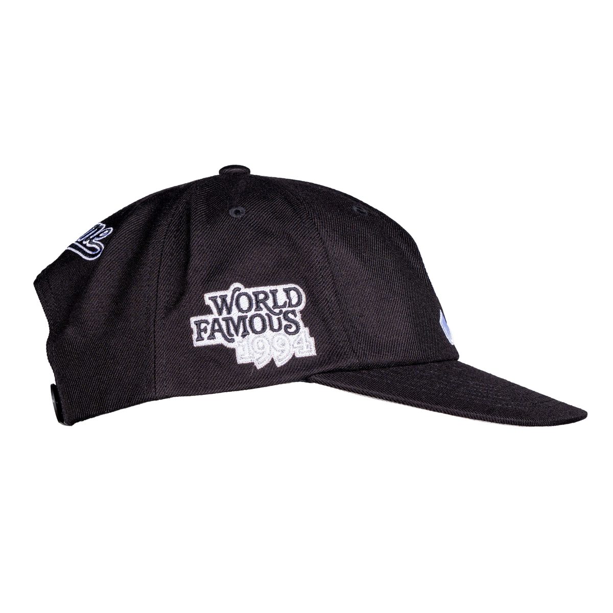 Supreme World Famous S Logo 6-Panel en color negro